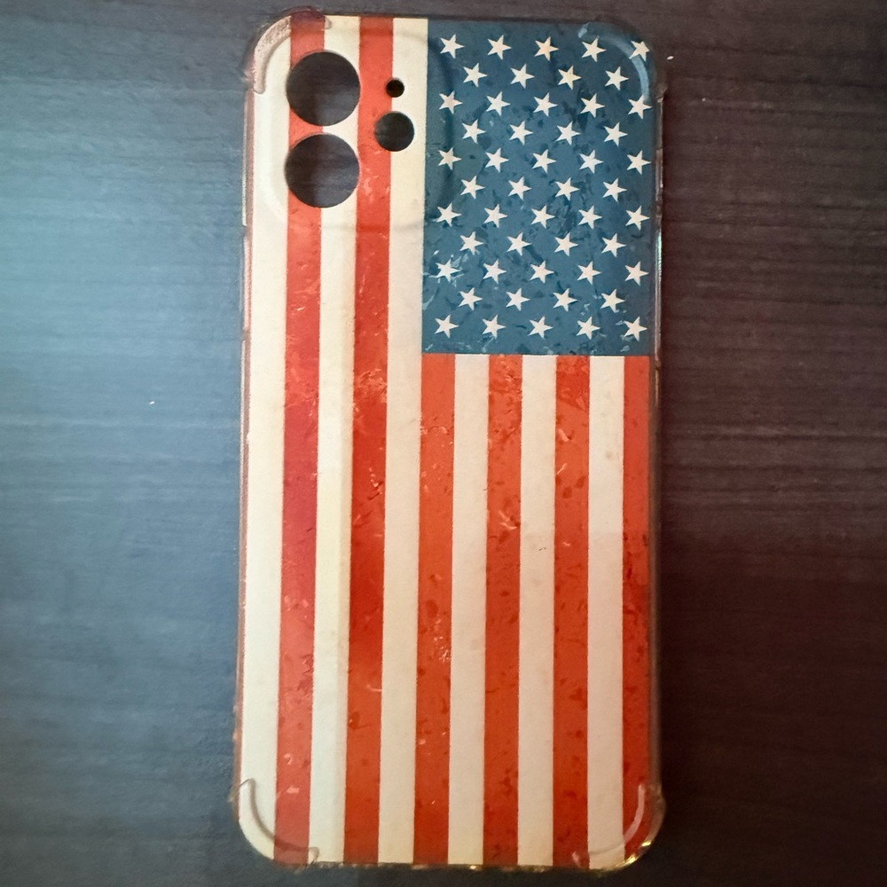 Distressed American Flag IPhone 12 Case